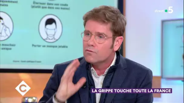 Le grippe touche toute la France ! - C à Vous - 11/02/2019