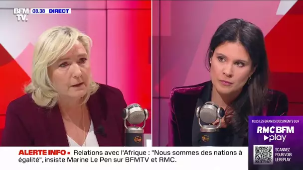 Le Pen : "Cette réforme des retraites fait peser la responsabilité sur les Français"