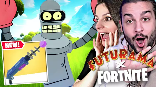 ENORME MISE A JOUR FORTNITE x FUTURAMA : NOUVEAUX SKINS ET NOUVEAU PISTOLASER MYTHIQUE !