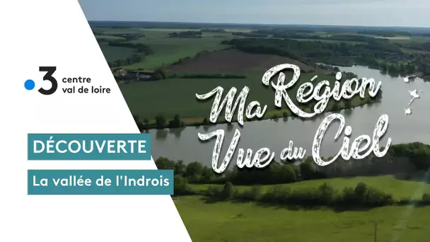 La vallée de l'Indrois vue du ciel
