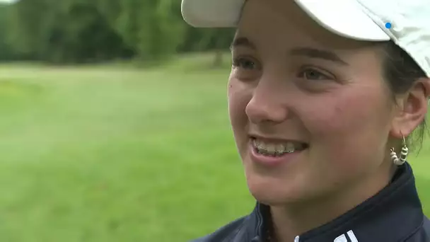 Anna Pillard, jeune golfeuse de Caen-la-Mer, avant les championnats de France 2022