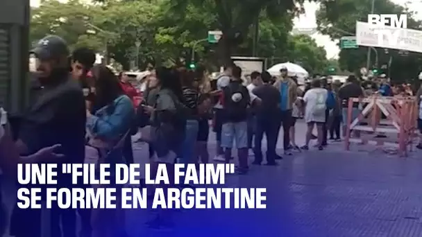 En Argentine, plusieurs centaines de personnes forment une "file de la faim"