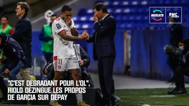 Mercato : "C'est dégradant pour l'OL", Riolo dézingue les propos de Rudi Garcia sur Depay