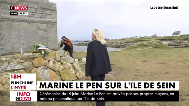 Marine Le Pen rend hommage au général De Gaulle