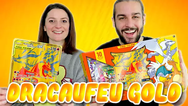 ON A ENFIN DRACAUFEU EN OR ULTRA RARE ! COFFRET CARTE POKEMON DRACAUFEU RESHIRAM GOLD GX