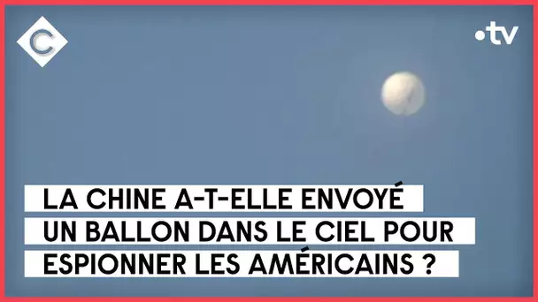 Le mystère du ballon espion chinois - La Story de Mohamed Bouhafsi - C à Vous - 03/02/2023