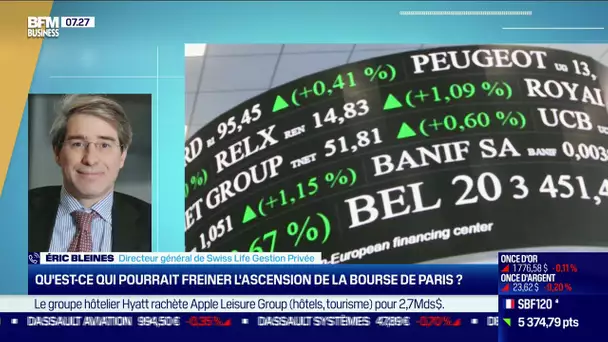Eric Bleines (Swiss Life) : Qu'est ce qui pourrait freiner l'ascension de la Bourse de Paris ?