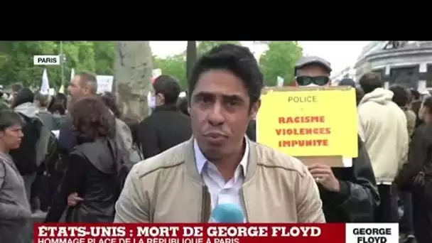 Mort de George Floyd : hommage place de la République à Paris