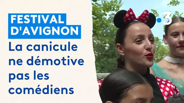 Festival d'Avignon : la canicule ne démotive pas les comédiens