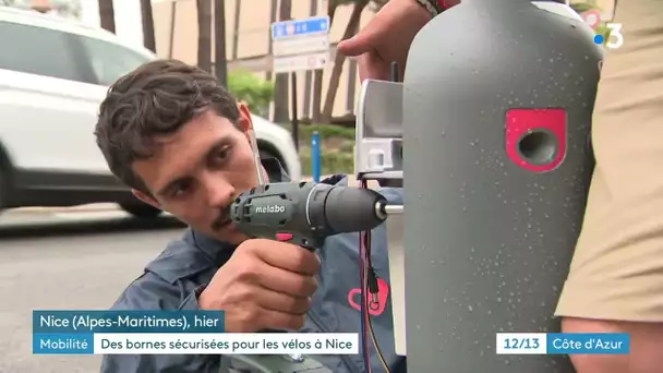 Des bornes sécurisées installées à Nice pour attacher son vélo