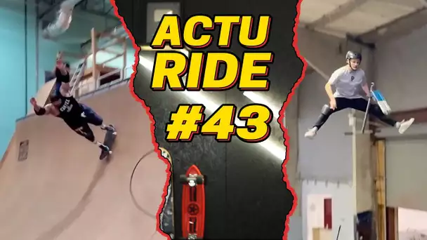 ACTU RIDE 43 : Le crash de l'année, Aurelien Giraud phénoménal, World First en trott' freestyle !