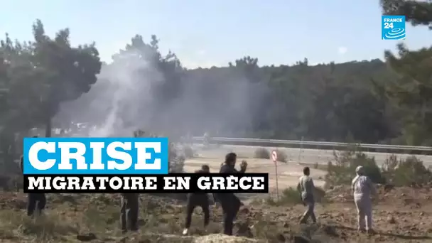 En Grèce, des habitants s'opposent à la construction de camps de migrants
