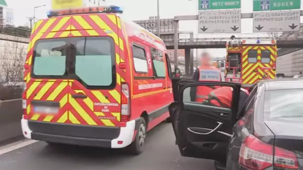 ACCIDENT A LA SORTIE DU TUNNEL