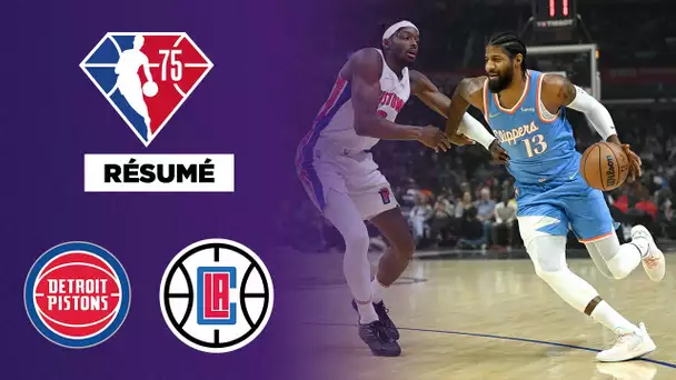 🏀 Résumé VF - NBA : Detroit Pistons @ Los Angeles Clippers