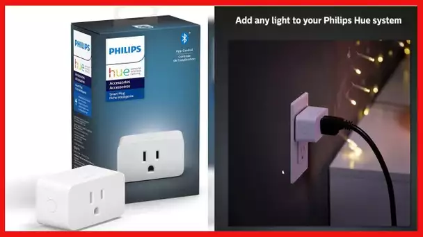 Philips Hue 552349 Smart Plug, 1 Count (Pack of 1), White