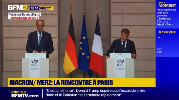 🟡 Suivez la conférence de presse conjointe d'Emmanuel Macron et Friedrich Merz