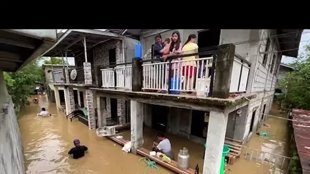 Les Philippines sous les eaux après le passage du super-typhon Noru