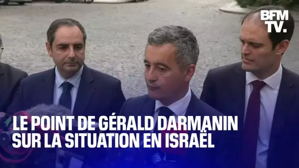 Israël: Gérald Darmanin s'exprime après une réunion avec les représentants des juifs de France
