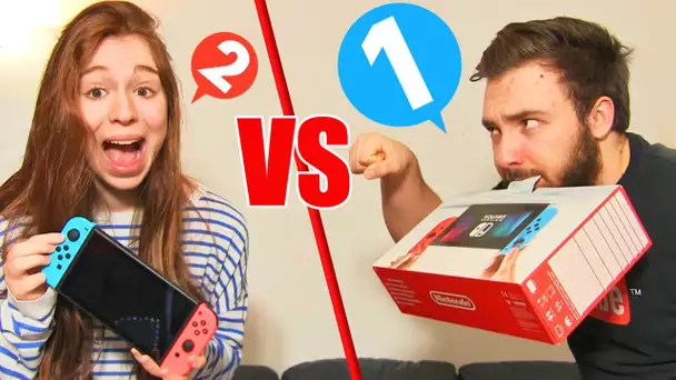 SWITCH CHALLENGE en COUPLE !! Nintendo 1-2 SWITCH DEFI FUN !