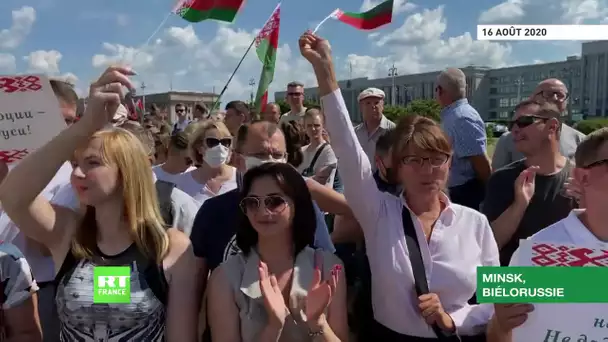 Biélorussie : une «manifestation de solidarité» pro-Loukachenko a eu lieu à Minsk