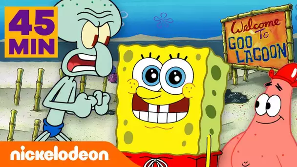 Bob l'éponge | 45 minutes de fun au Goo Lagoon ! | Nickelodeon France