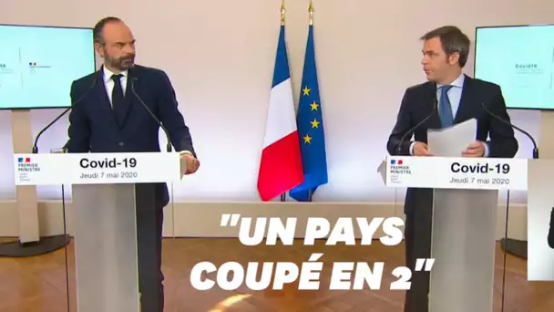 Plan de déconfinement: Philippe dévoile un "pays coupé en deux"