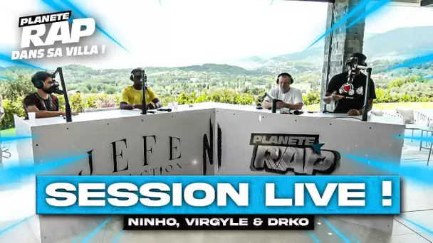 SESSION LIVE avec Ninho, Virgyle & Drko ! #PlanèteRap