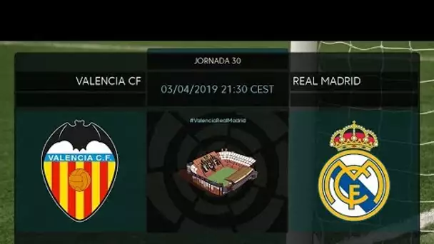 Calentamiento Valencia CF vs Real Madrid