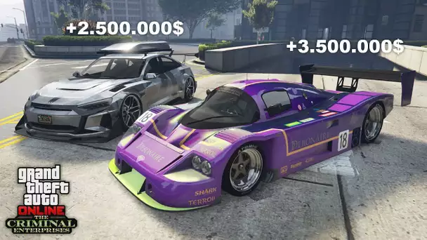 BENEFACTOR LM87 (+3.5000.000$) ET OBEY OMNIS E-GT (+2.000.000$) - GTA DLC ENTREPRISES CRIMINELLES