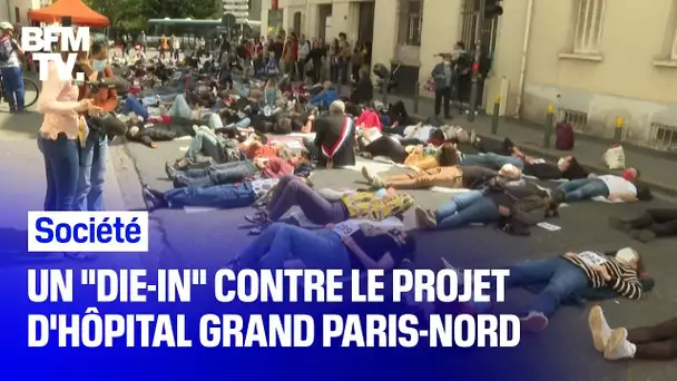 Ils manifestent contre le projet d’hôpital Grand Paris-Nord