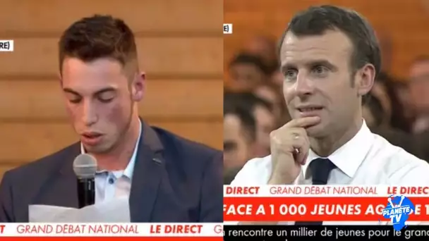 EMMANUEL MACRON BOULEVERSÉ PAR UN JEUNE HOMME HANDICAPÉ