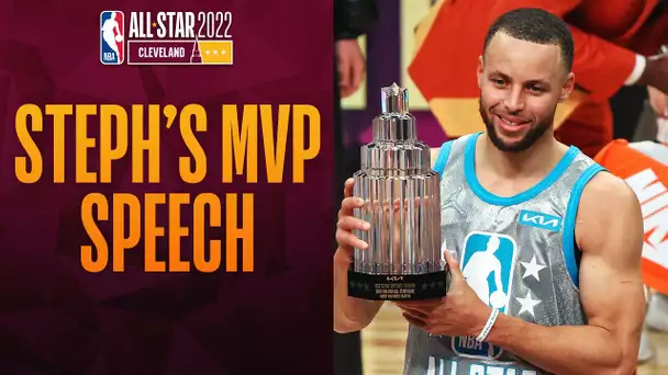 Stephen Curry Wins The Kobe Bryant Trophy #KiaAllStarMVP