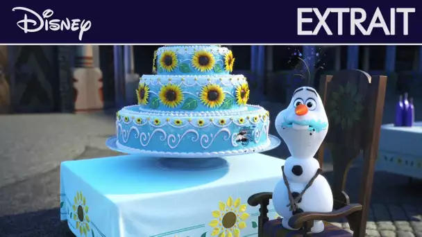La Reine des Neiges : Une Fête Givrée - Extrait : Olaf mange le gâteau d'anniversaire | Disney