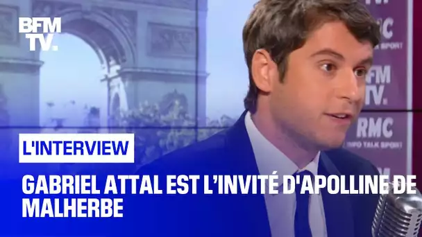 Gabriel Attal face à Apolline de Malherbe en direct