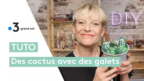 Tuto cactus : peindre des galets pour une déco qui ne manque pas de piquant