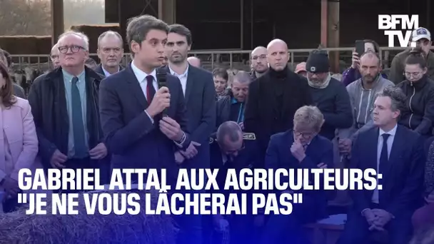 "Je ne vous lâcherai pas": La réponse de Gabriel Attal à la colère des agriculteurs en intégralité