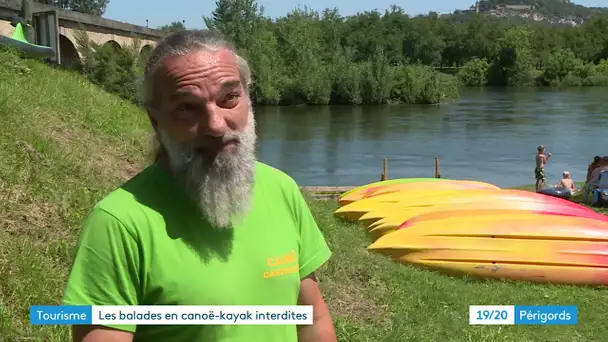 Pour la deuxième fois de la saison, la Dordogne trop haute pour les loueurs de canoës
