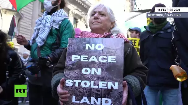 🇺🇸  États-Unis : rassemblement de partisans pro-palestiniens à New York