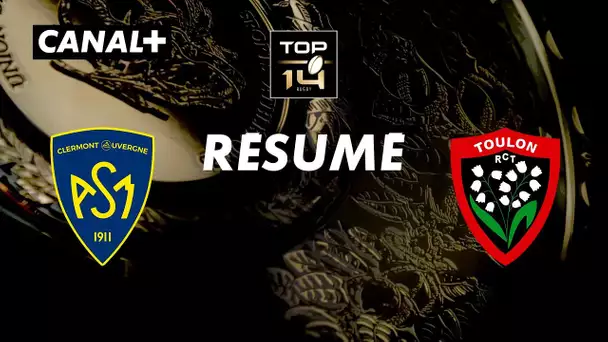 Le résumé de Clermont / Toulon - TOP 14 - 7ème journée