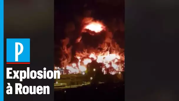Rouen : les images de l'incendie de l’usine Lubrizol