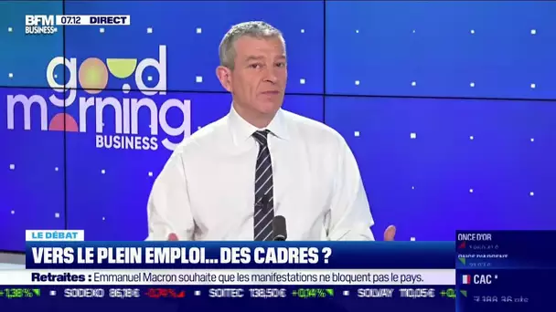 Nicolas Doze face à Jean-Marc Daniel : Vers le plein emploi ... des cadres ?