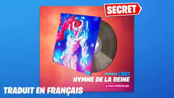 LES PAROLES DE LA MUSIQUE "HYMNE DE LA REINE" EN FRANCAIS ! (FORTNITE MUSIQUE REINE CUBE)