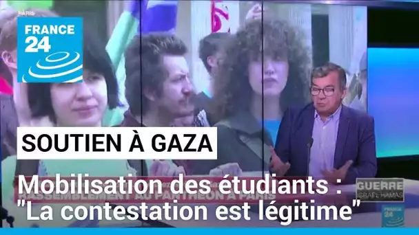 Mobilisation étudiante en soutien à Gaza : "La contestation est légitime" • FRANCE 24