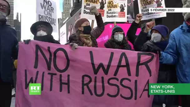 «Pas de guerre avec la Russie» : des manifestations organisées aux Etats-Unis