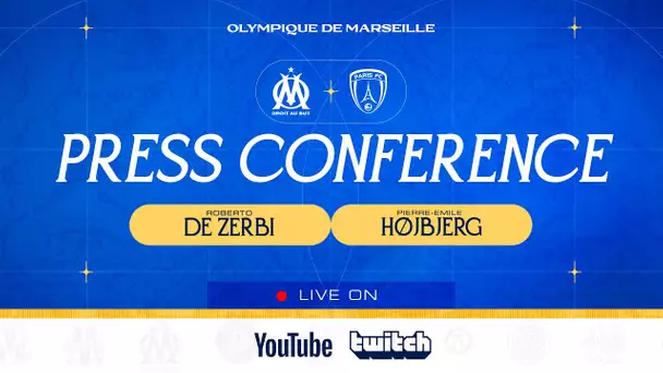 🎙️ Suivez en live la conférence de presse de 𝗥𝗼𝗯𝗲𝗿𝘁𝗼 𝗗𝗲 𝗭𝗲𝗿𝗯𝗶 et 𝗣𝗶𝗲𝗿𝗿𝗲-𝗘𝗺𝗶𝗹𝗲 𝗛𝗼𝗷𝗯𝗷𝗲𝗿𝗴 avant #OMPFC
