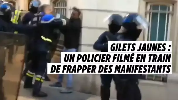 Gilets jaunes : un policier filmé en train de frapper des manifestants à Toulon