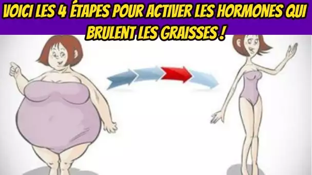 Voici les 4 étapes pour activer les hormones qui brûlent les graisses !