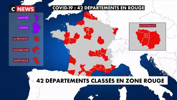 42 départements désormais classés en zone rouge, avec quelles conséquences ?