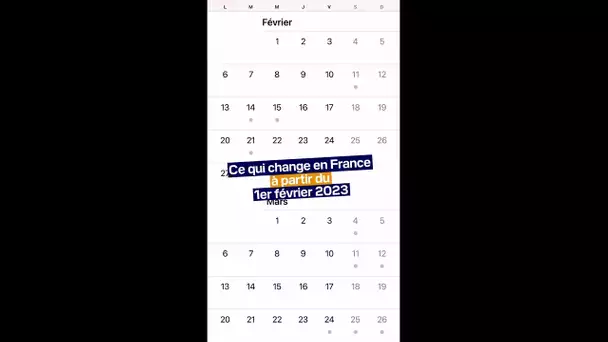 Ce qui change en France à partir du 1er février 2023