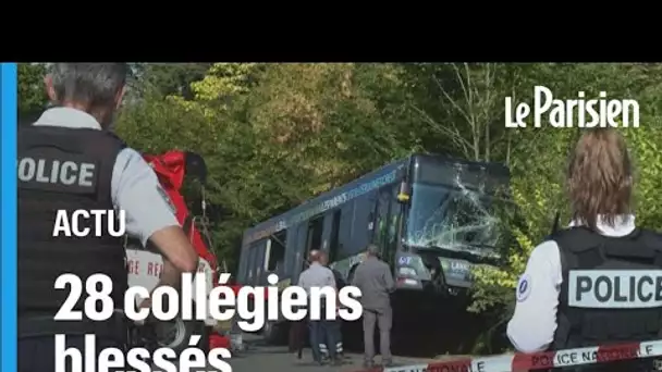 28 collégiens blessés dans l'accident d'un car scolaire en Mayenne
